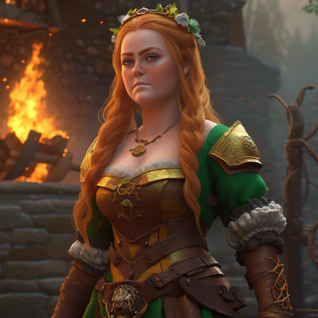 D&D Dwarf by Flaming Forge: Detailed Fantasy Art