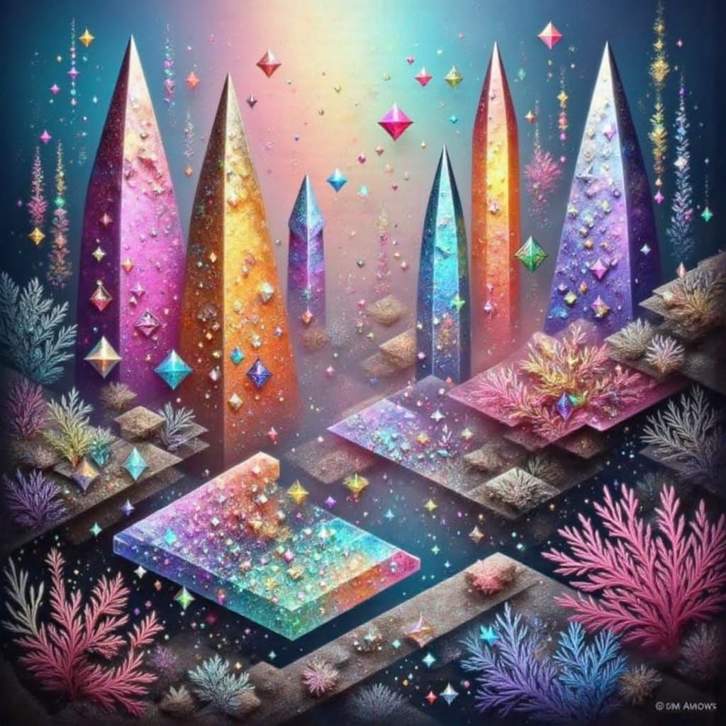 Ethereal Atlantis City in Sunstone and Crystal