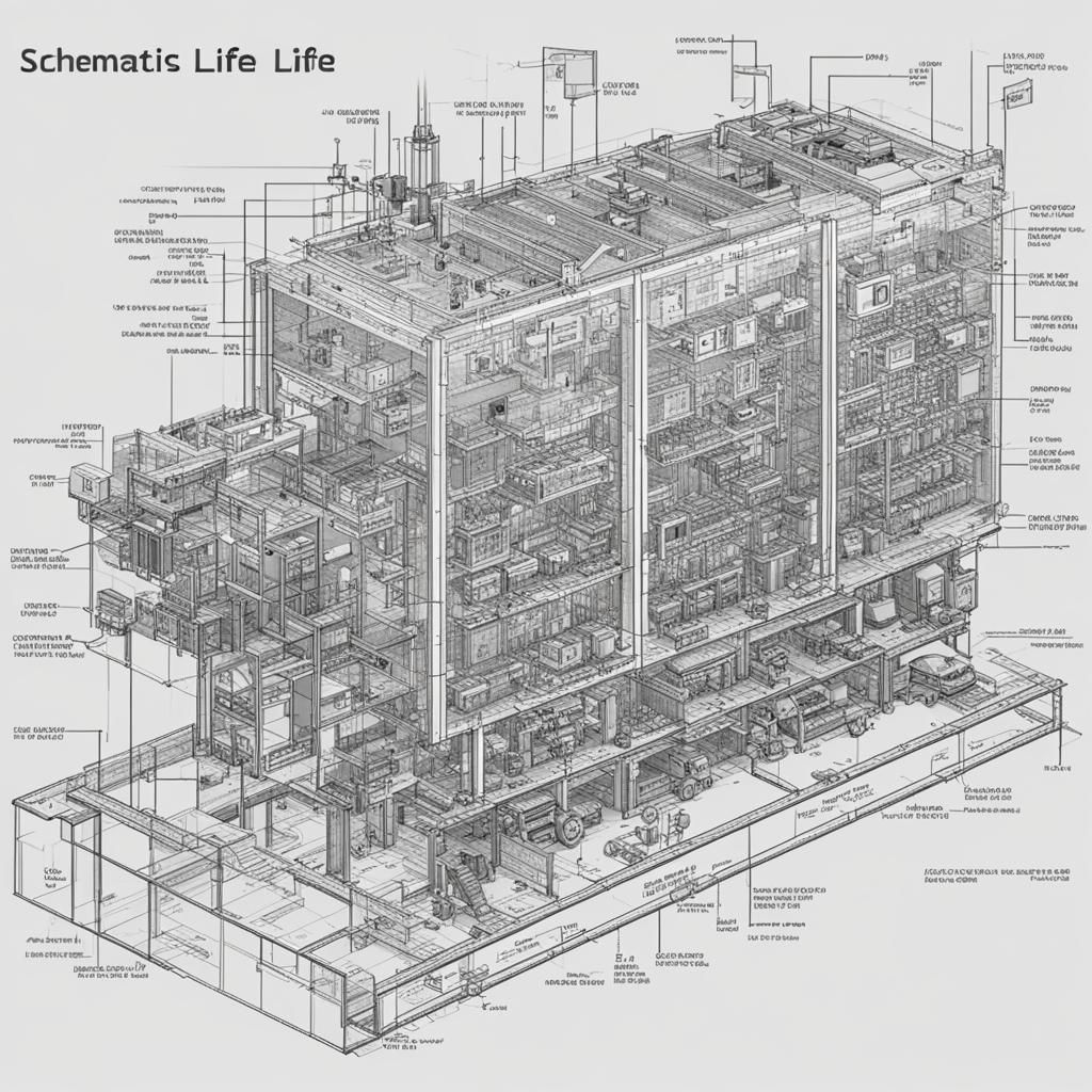 Schematics for Life: A Conceptual Visualization