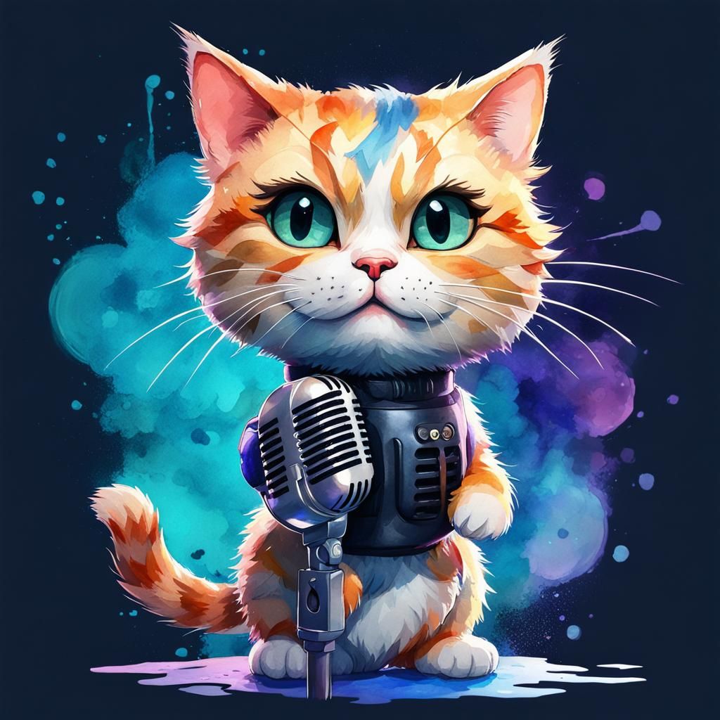 Cat singing