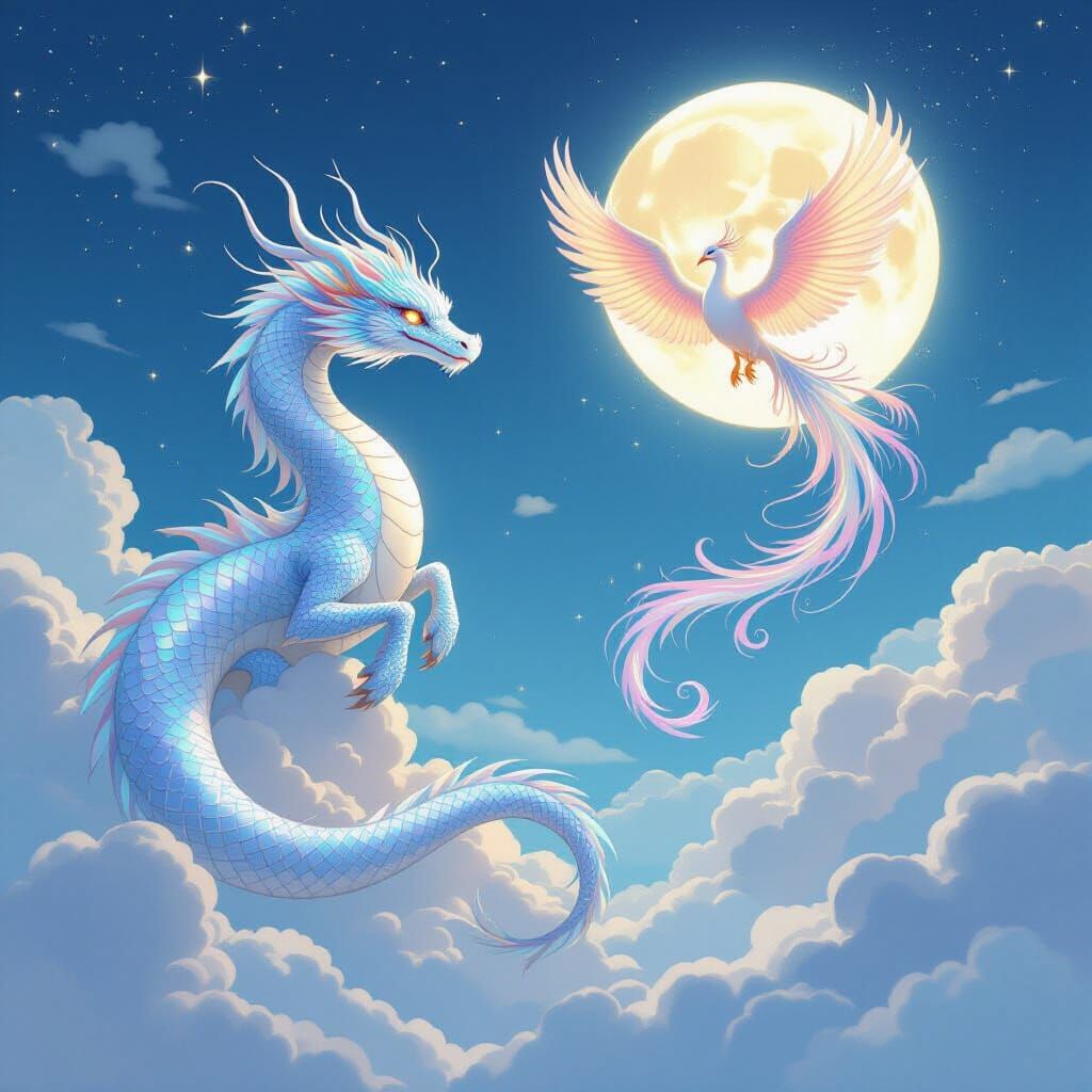 Celestial Dragon and Lunar Phoenix Dreamscape