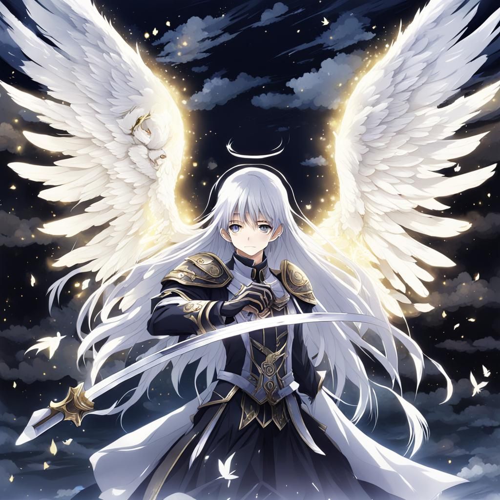 Angelic Manga Protector Against Dark Spirits