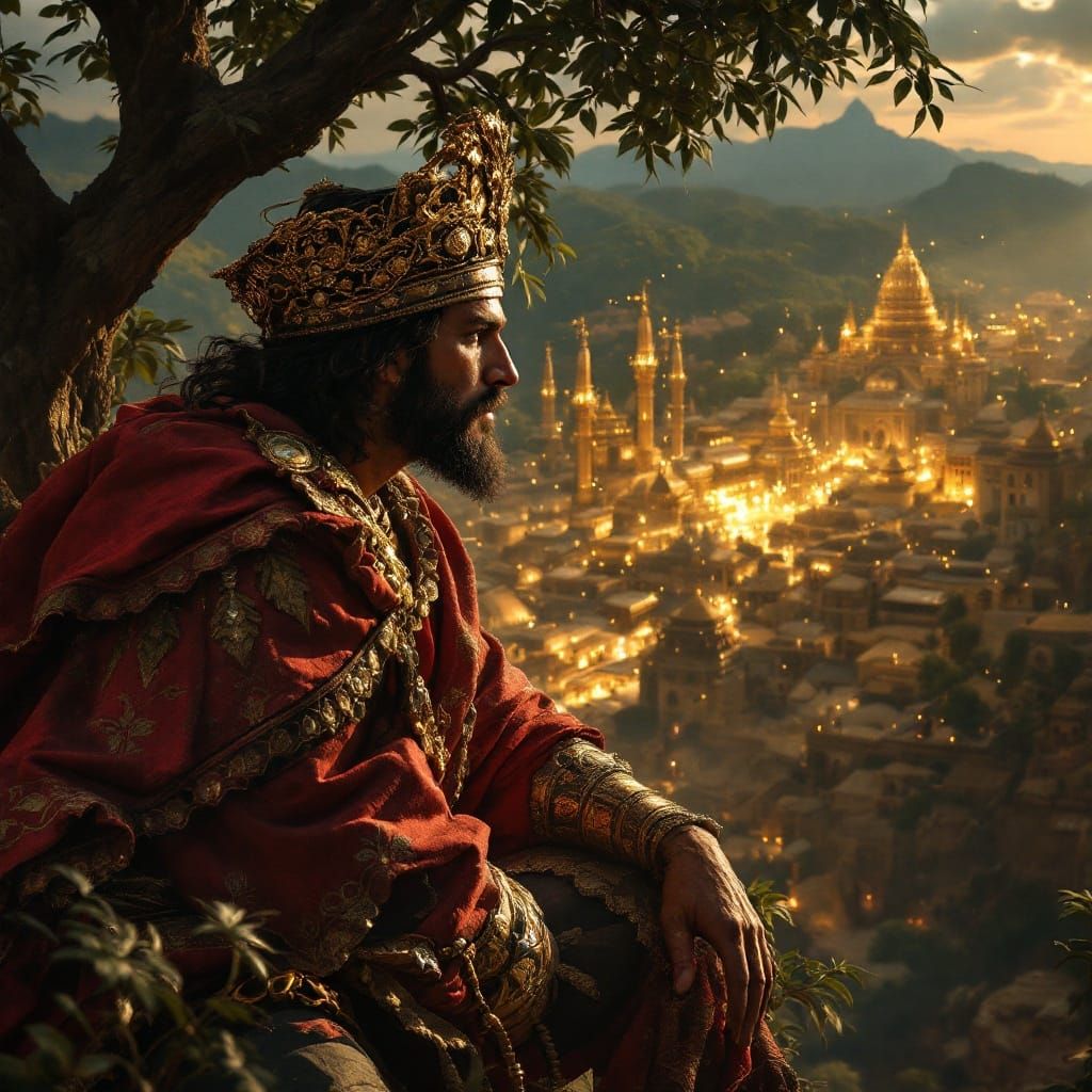 Conquistadors Discover El Dorado, Hyperdetailed Digital Art