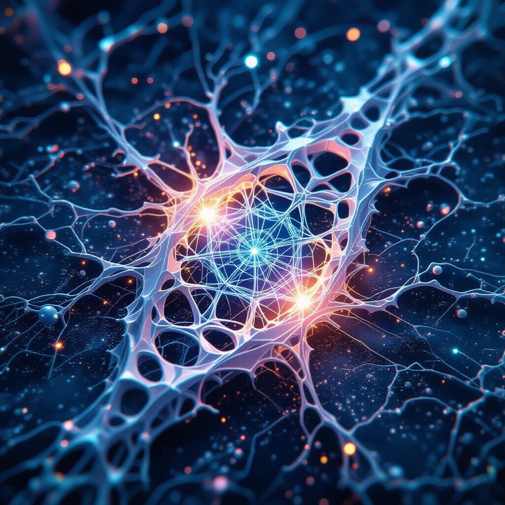 Bioluminescent Cyberpunk Lace: Myelin Sheath Remnant