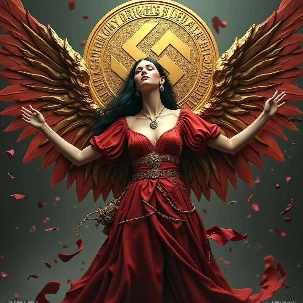 Ornate Embossed Seal with Baroque Filigree