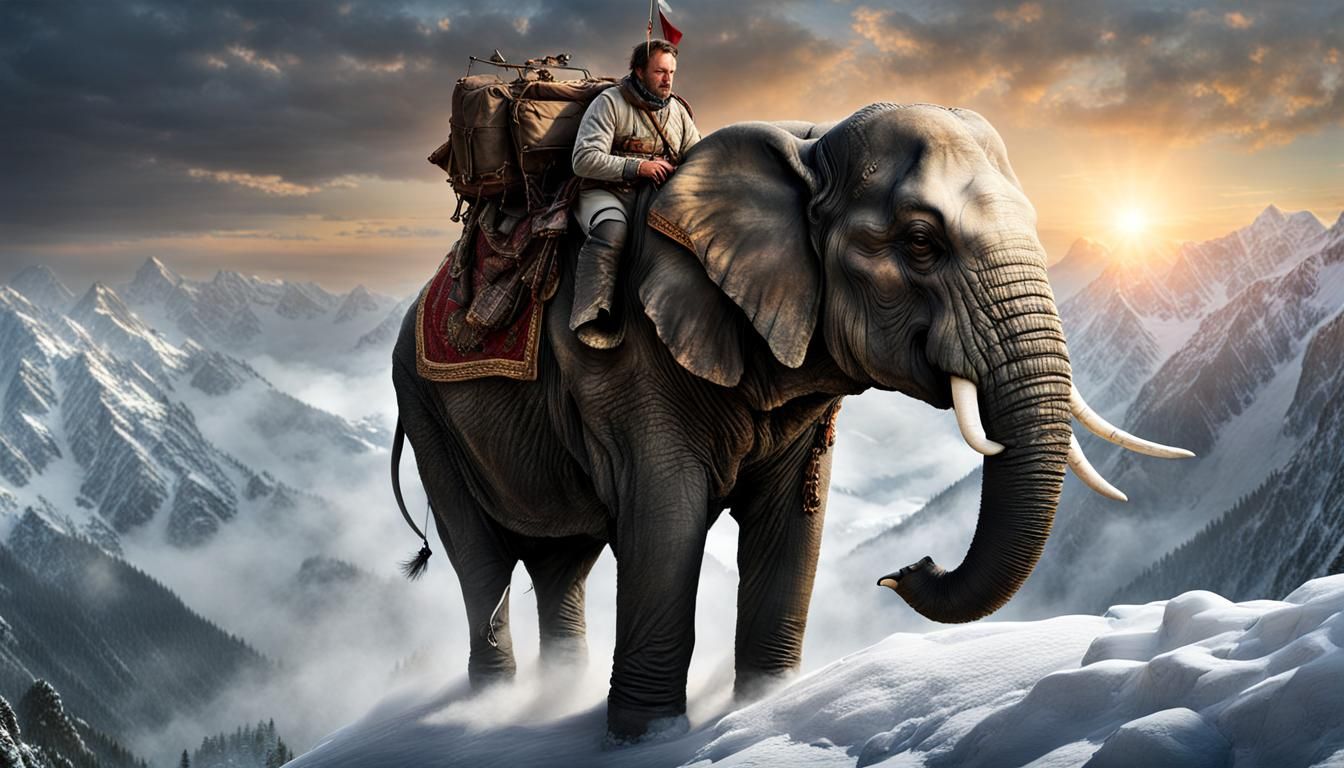 Hannibal crossing the Alps