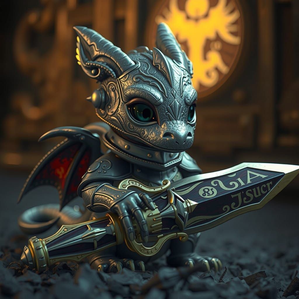 Dragon Knight in Golden Light