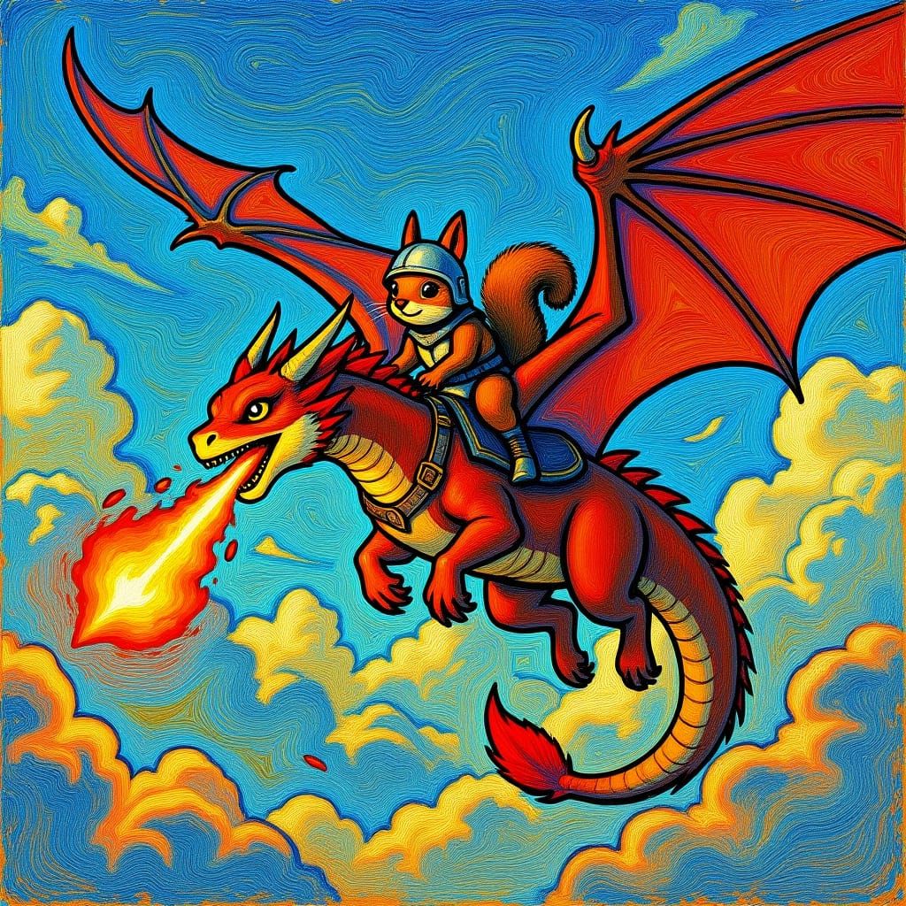 Post-Impressionist Painting in Comic Book Style