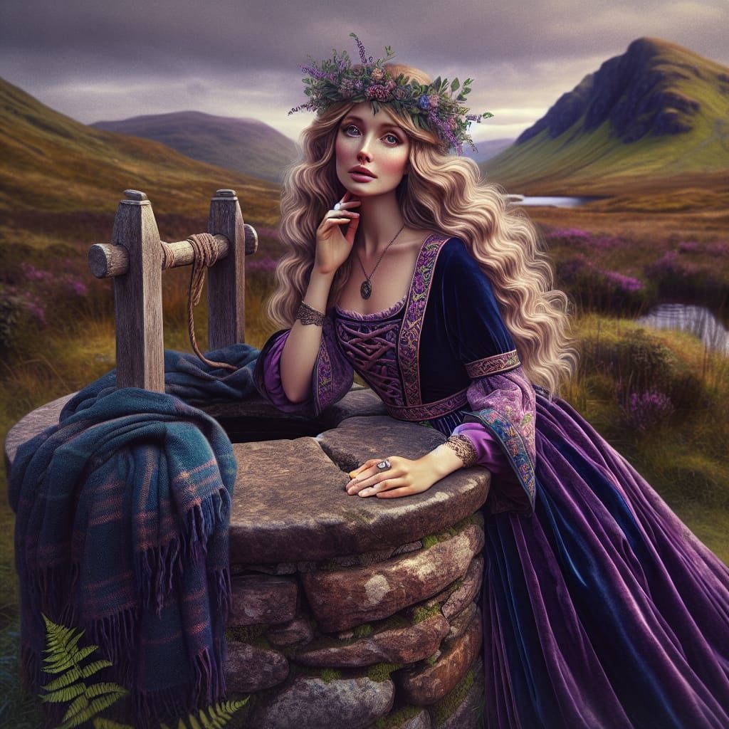 Ancient Scottish Goddess Momu in Celtic Beauty