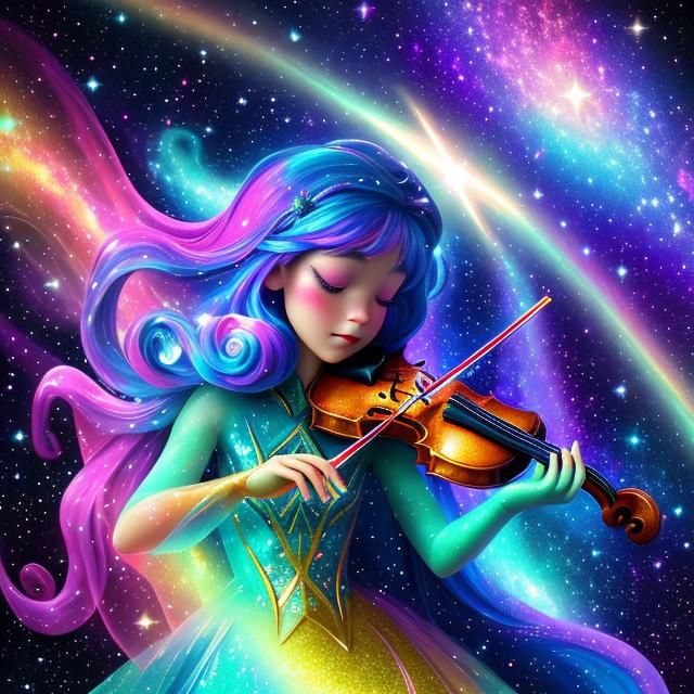 Cosmic Fairy Ballerinas in a Shimmering Void