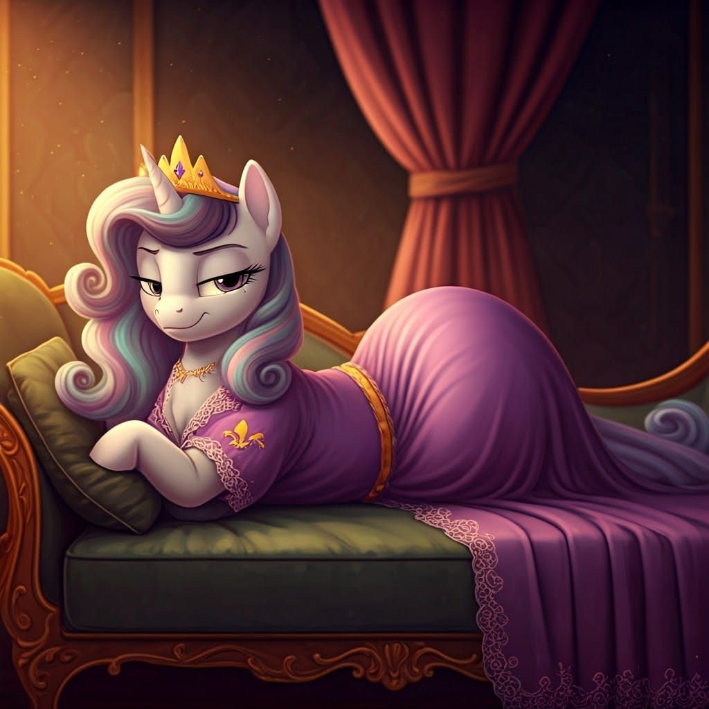 Regal Unicorn Relaxation in Lavish Opulence