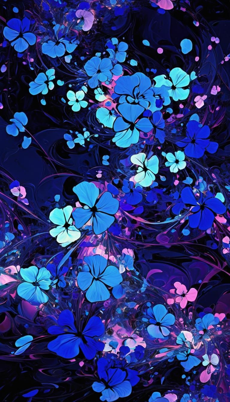 Dreamy Violet Vortex in Vibrant, Iridescent Hues