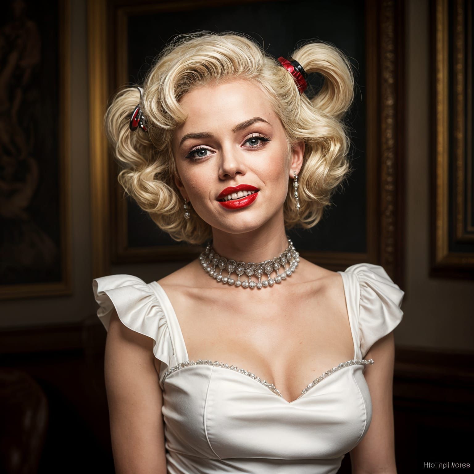 Harley Quinn as Marilyn Monroe in 1960s Style