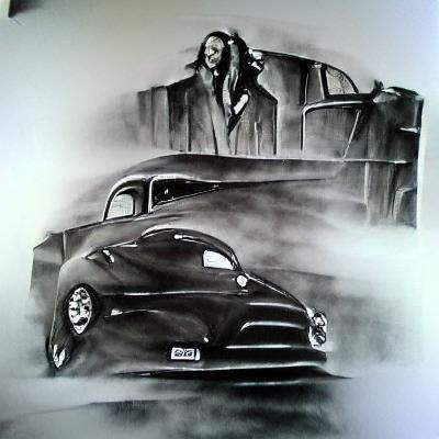 1940 Ford Coupe in Film Noir Ink