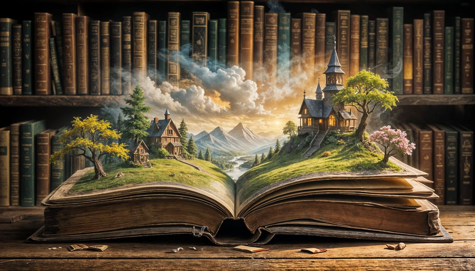 Fantasy World Emerges From Ancient Book