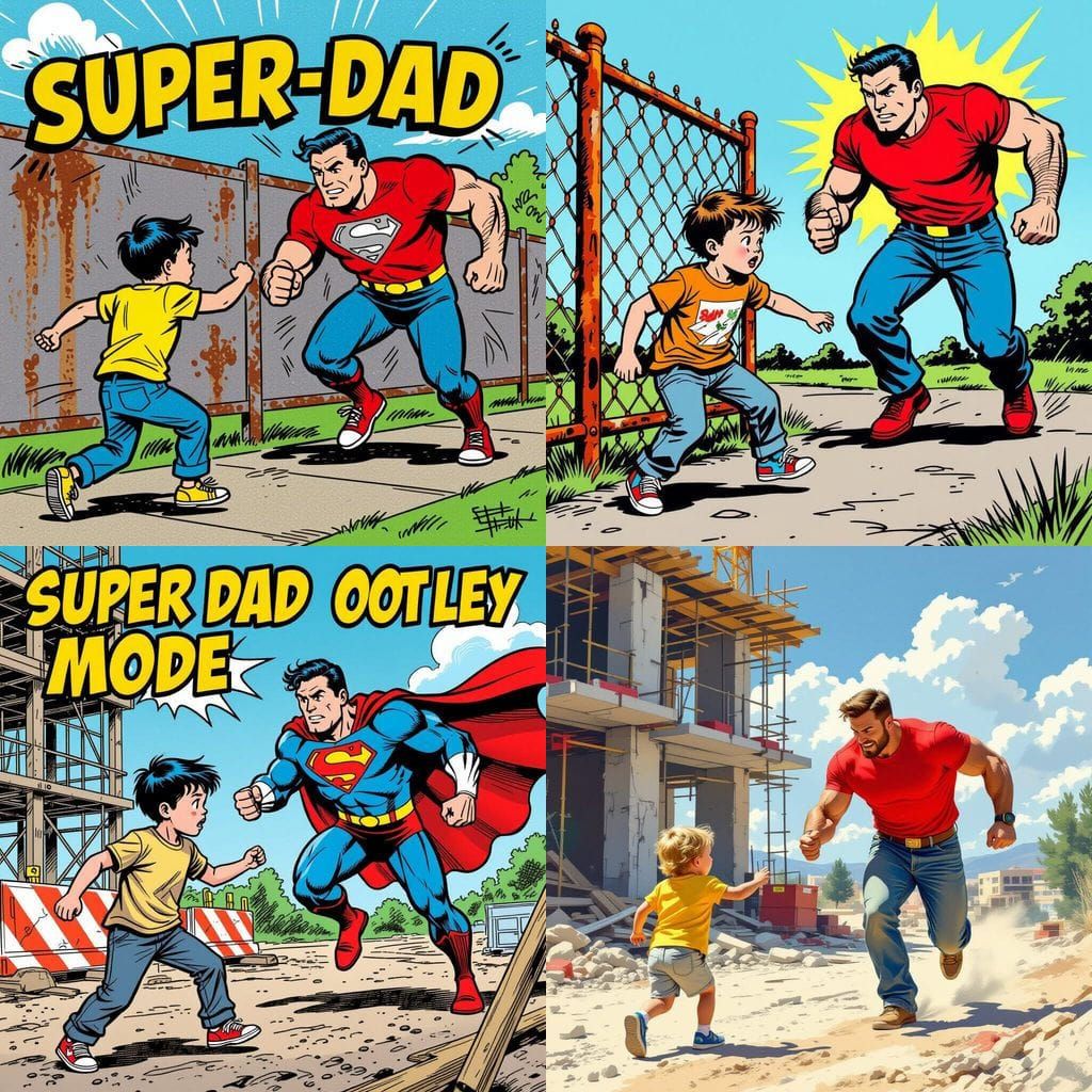 Super Dad Activates to Save Child
