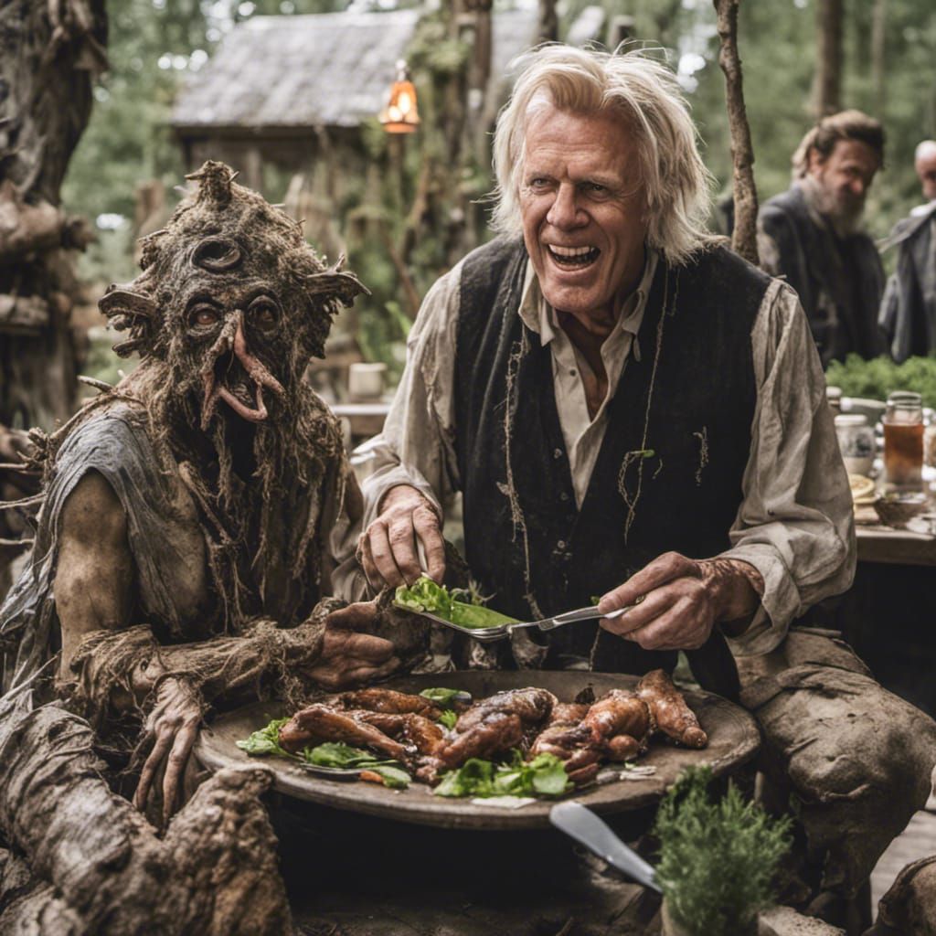 Gary Busey and Baba Yaga at Salad Bar