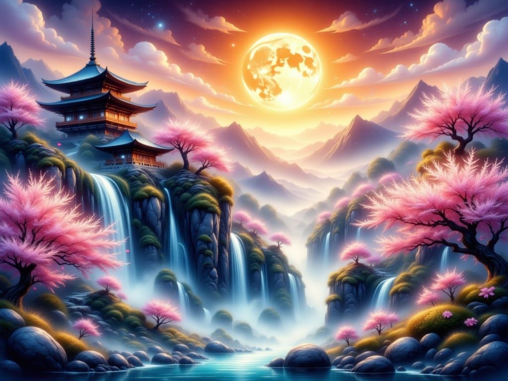 Japan under the moon 1