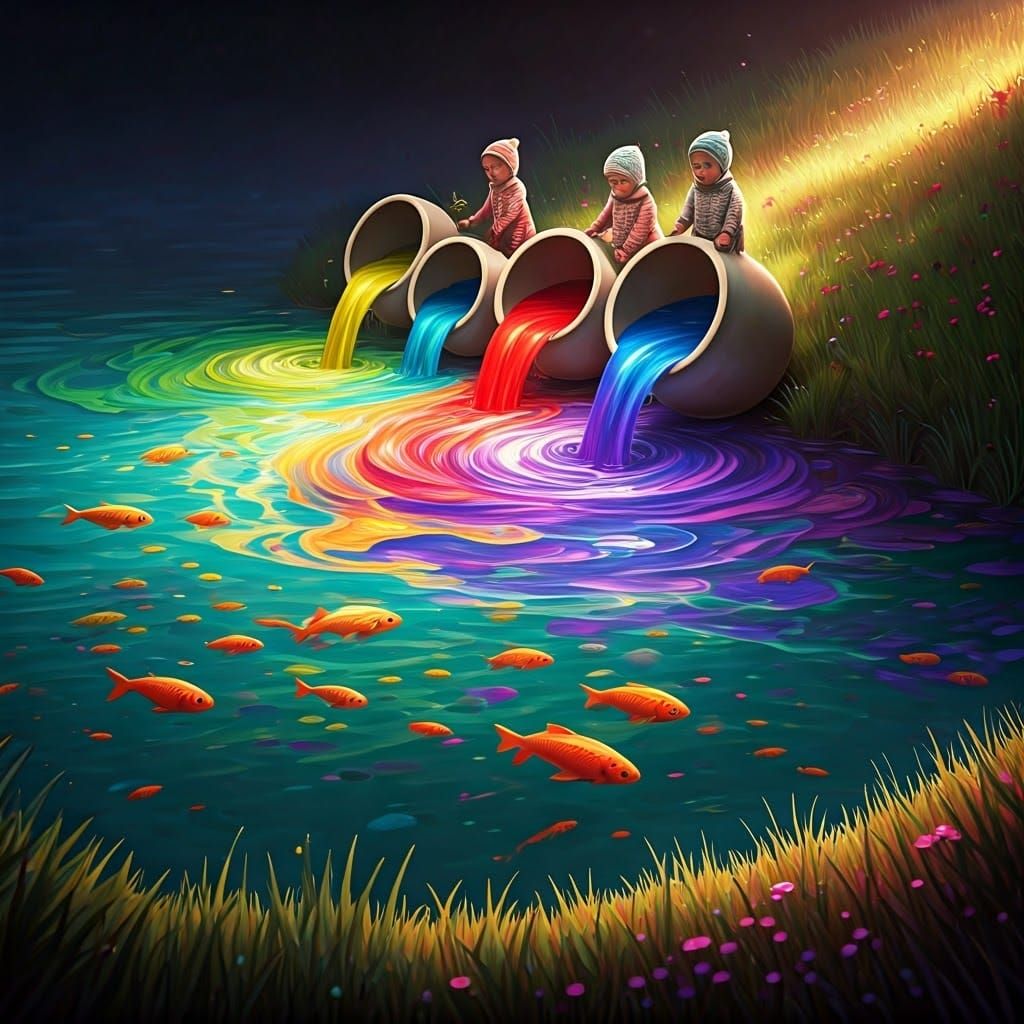 Kaleidoscopic Ocean of Colorful Delights