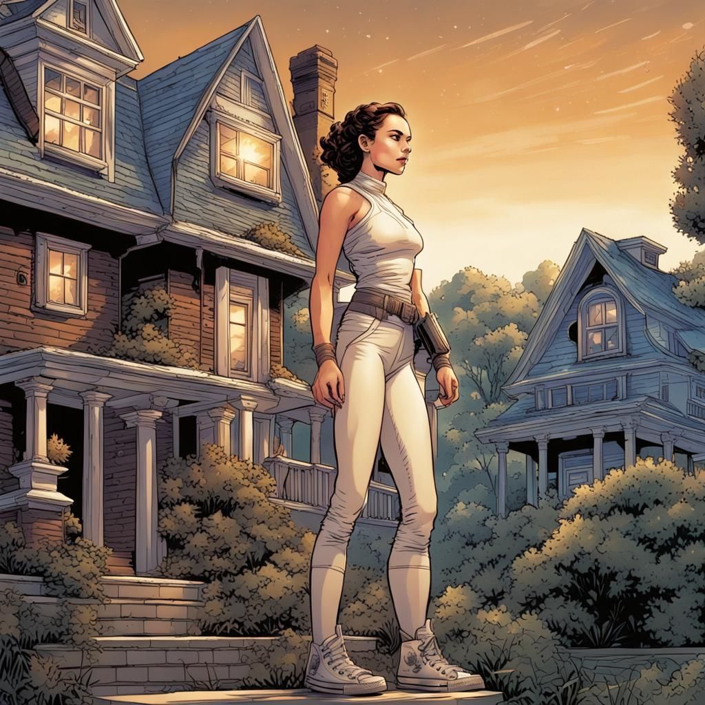 Giant Padme in Comic Book Style