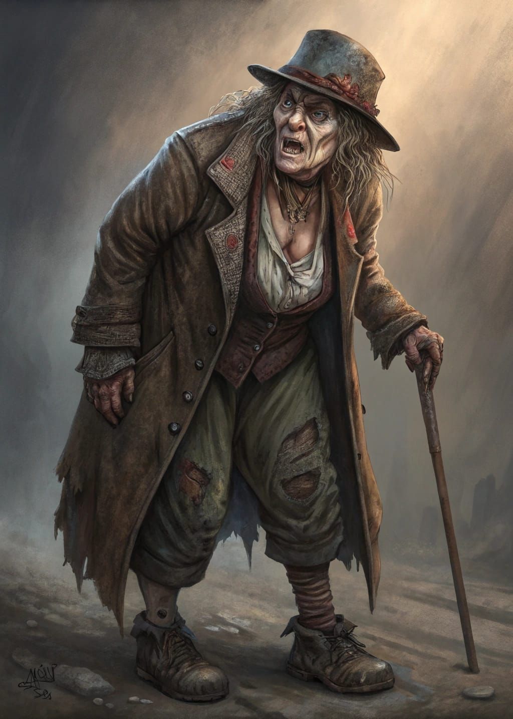 A short ugly angry woman