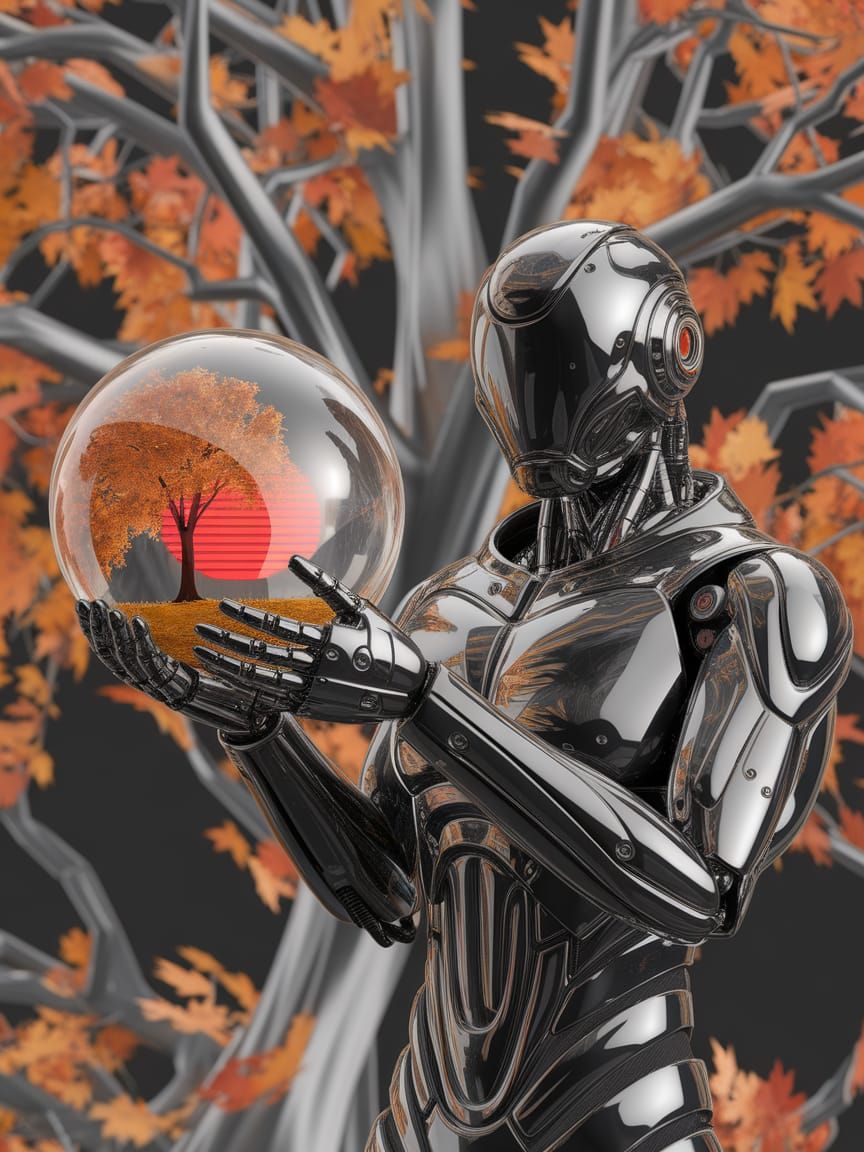 Autumn in a Cyberpunk World