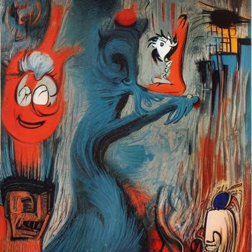 Surreal Grotesque Cartoon Dreamscape