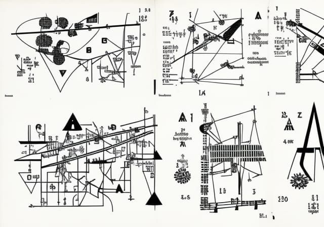 Abstract Graphic Score Inspired by Experimental Music