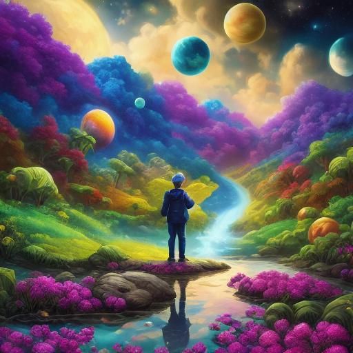 Surreal Cosmos of Petrichor and Dreams