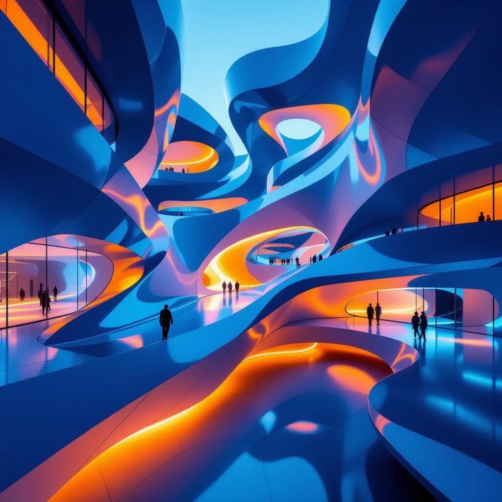 Santander Financial Clause Visualized in Aerial Abstract Sty...