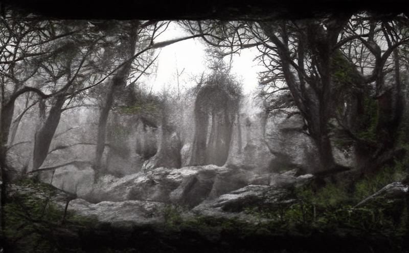 Spooky Haunted House with Fading Ghosts