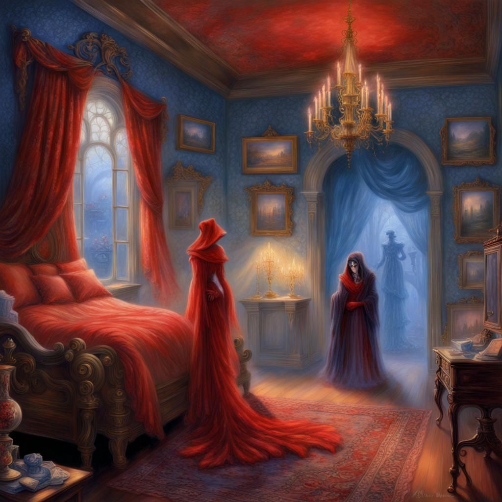 Masque of the Red Death: Blue Room in Ethereal Style
