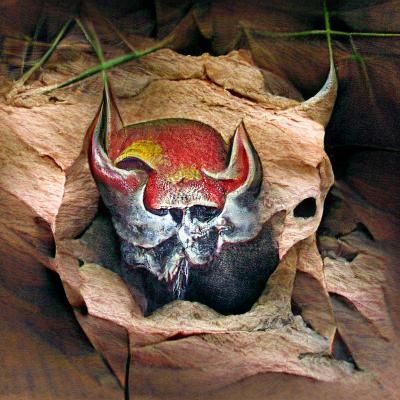 Stylized Devil's Skull Image