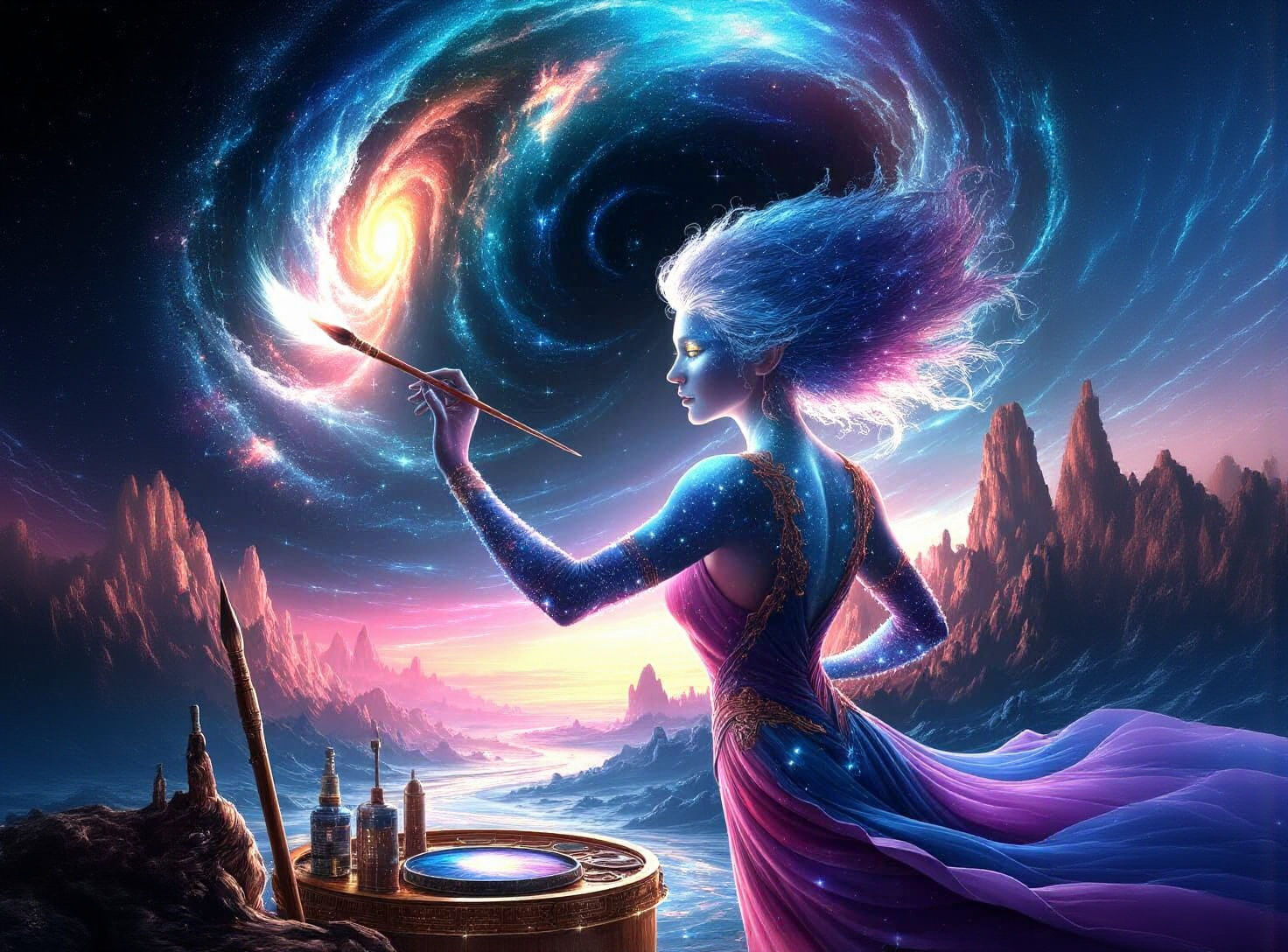 Celestial Artist Paints Galaxies in Starlight