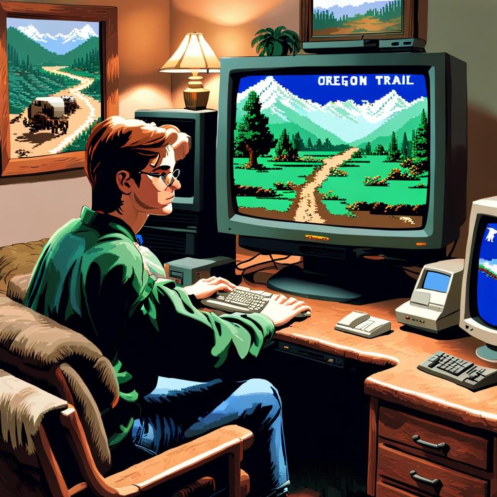 Retro Oregon Trail PC Setup