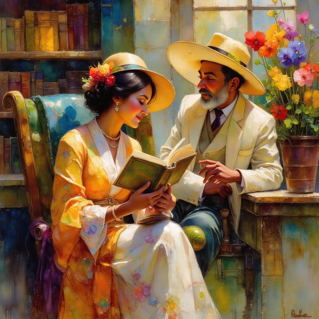 A Whimsical Earthly Scene of Joy and Nostalgia