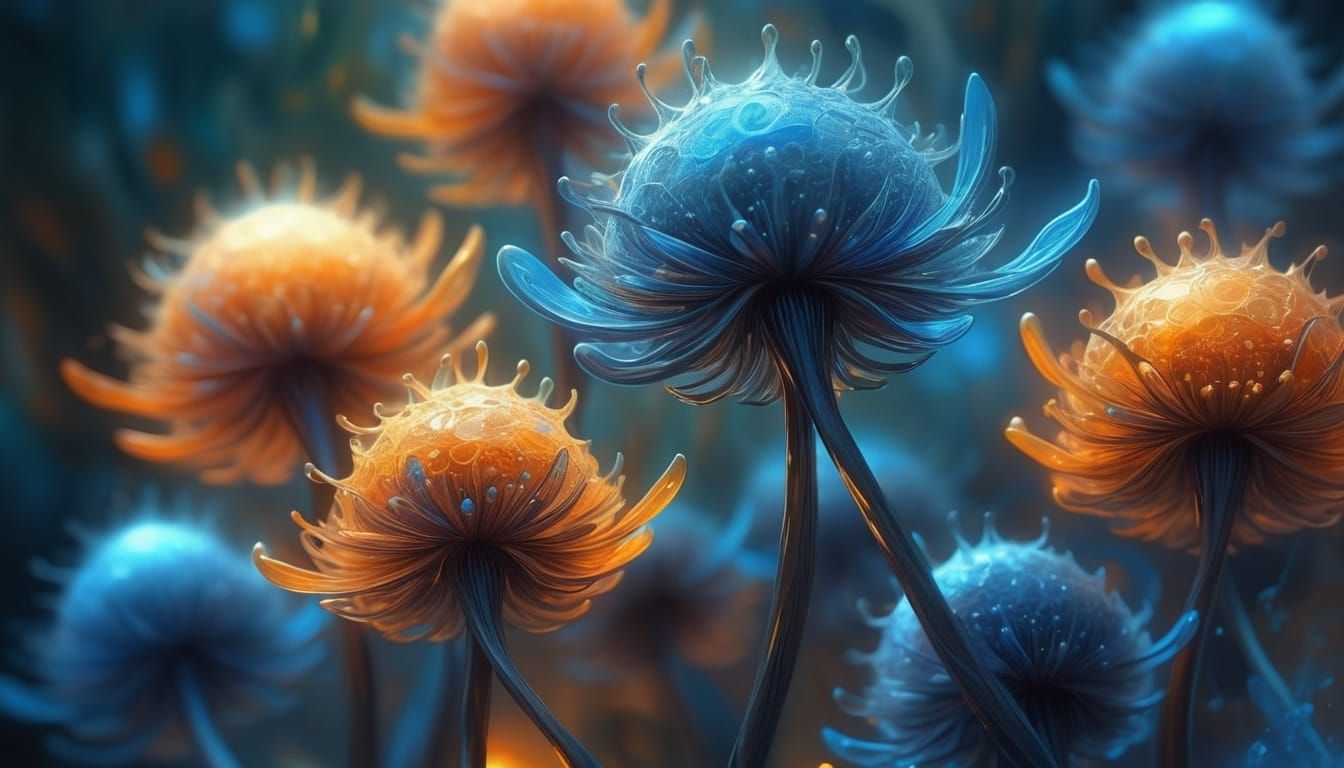 Vibrant Seeds in Ethereal Light
