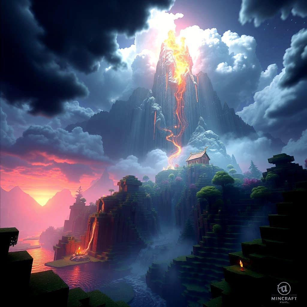 Ethereal Fantasy Realm in Vibrant Splendor