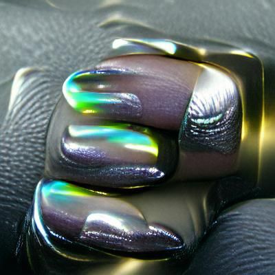 Abstract Iridescent Texture Art