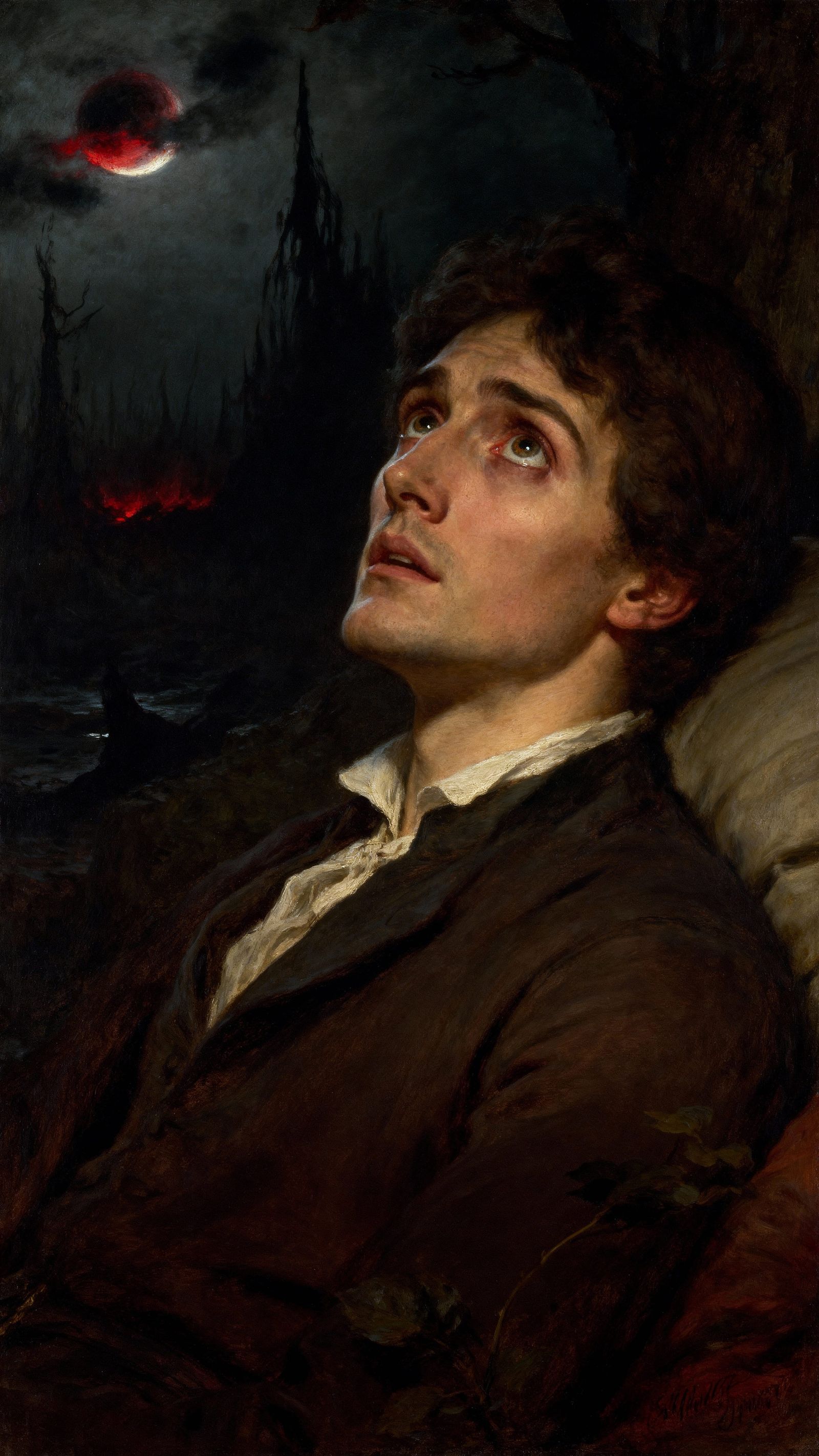 Melancholy Poet in a Desolate World