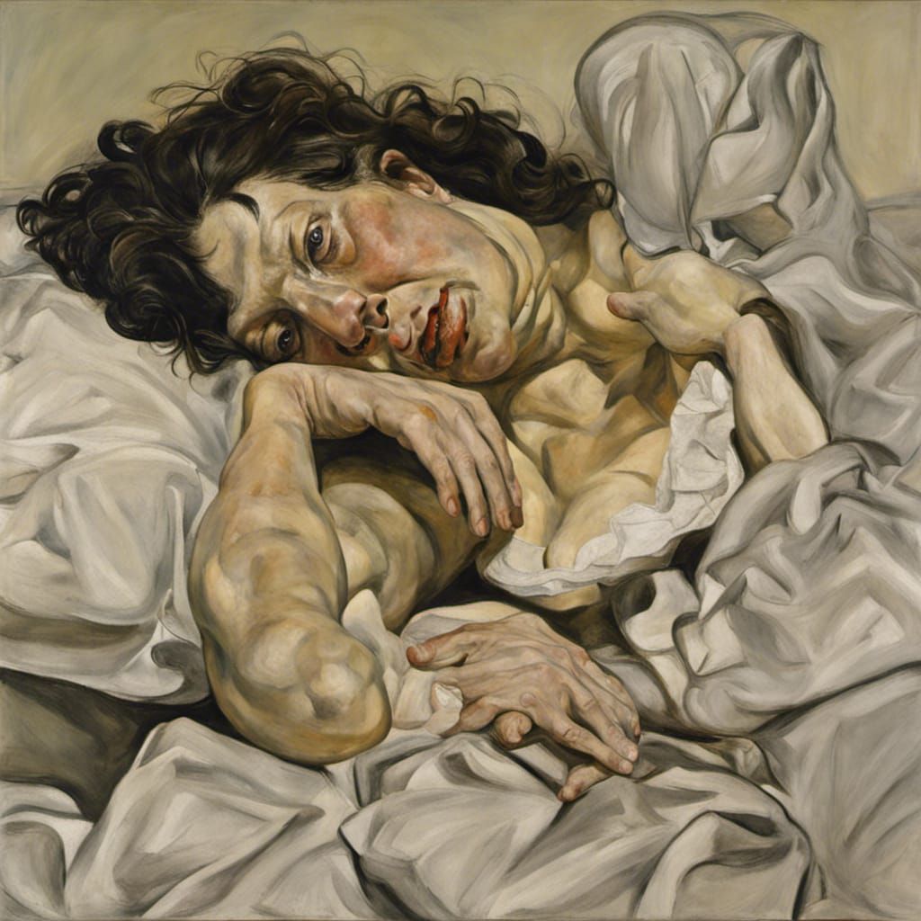 Figurative Portrait in Raw, Expressive Style