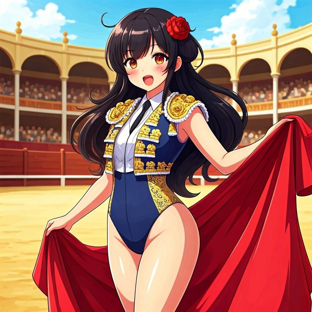 Glamorous Anime-Inspired Matador in Retro 90's Style
