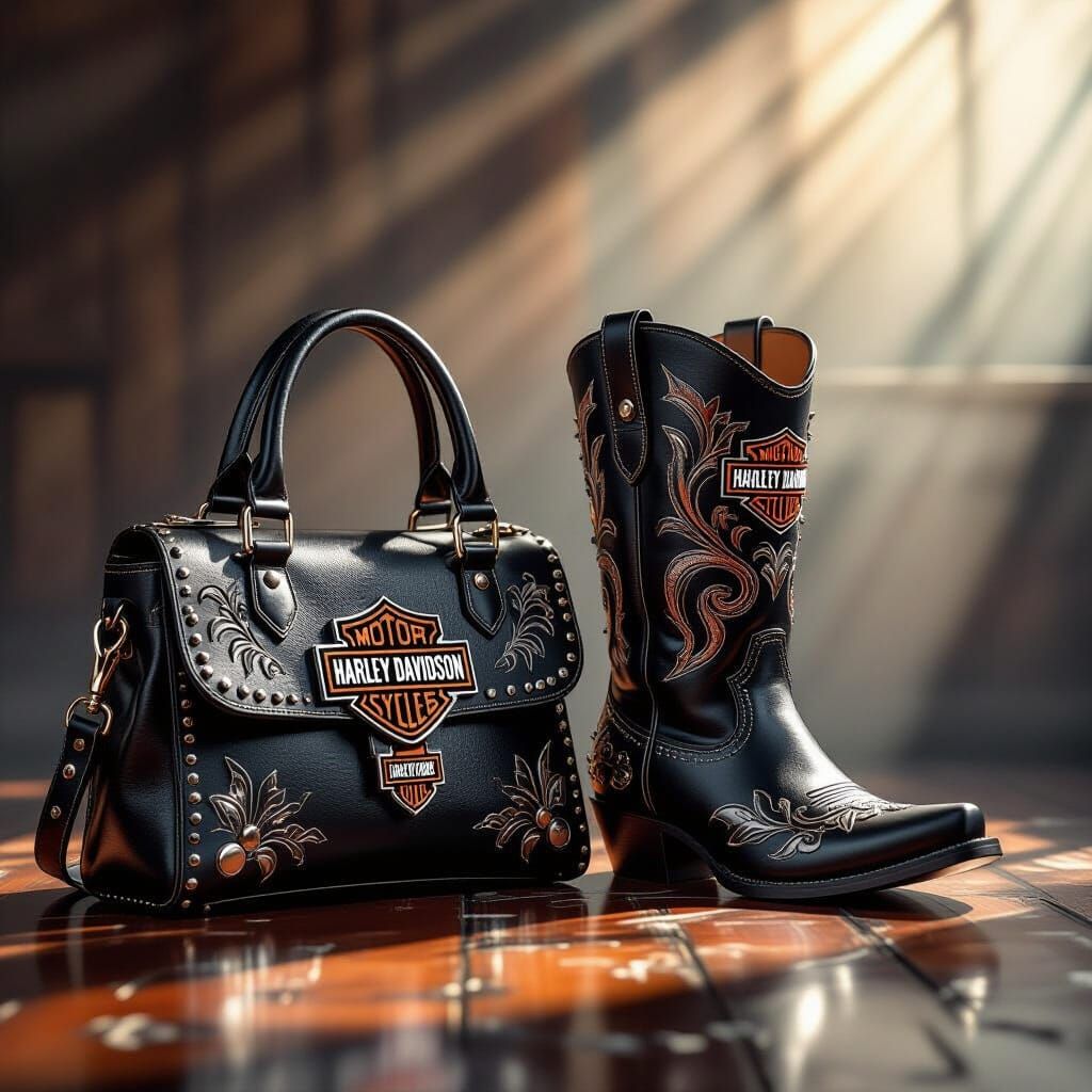 Harley Bag and Boots