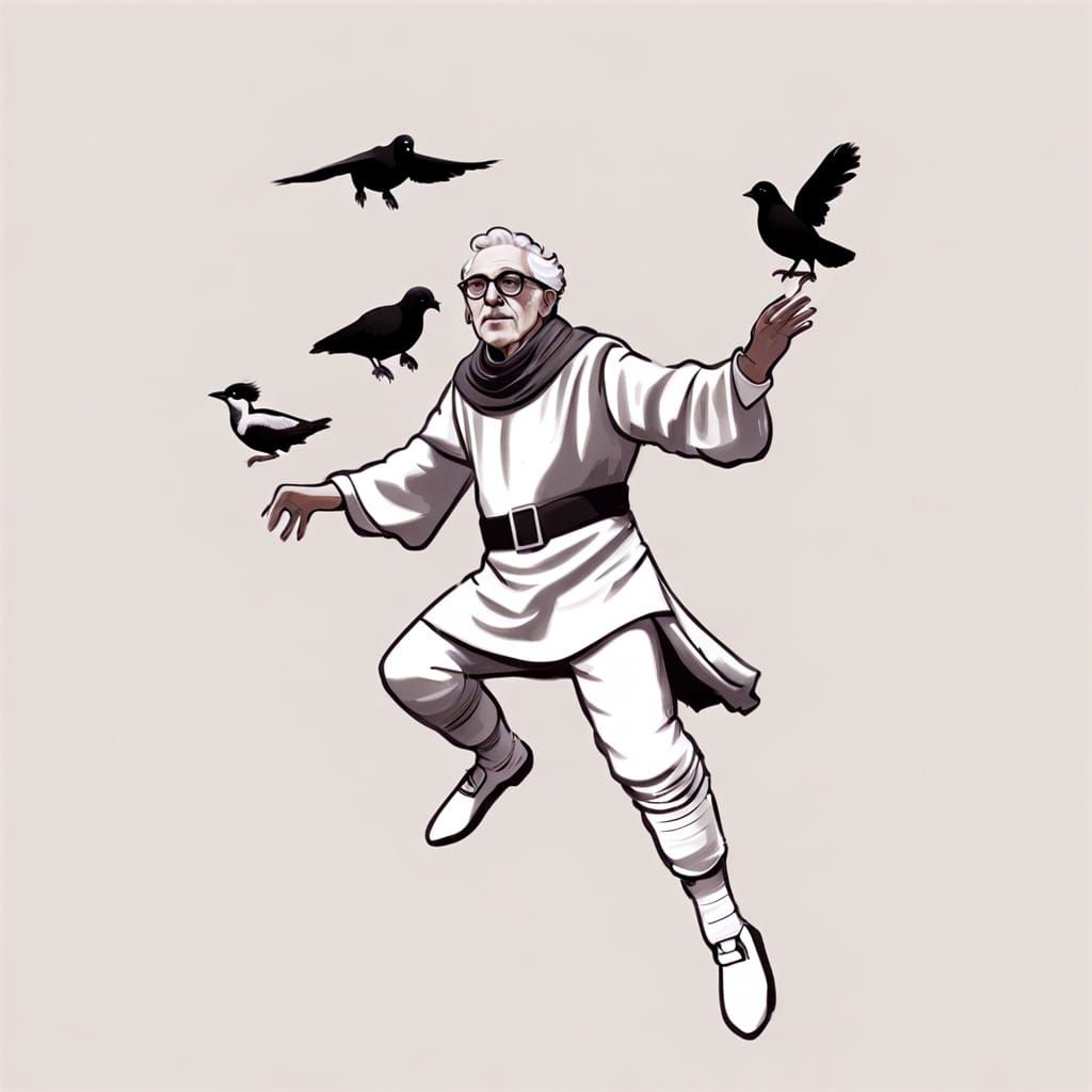 Rebeca's Jump: A Victorian Black and White Editorial Shot