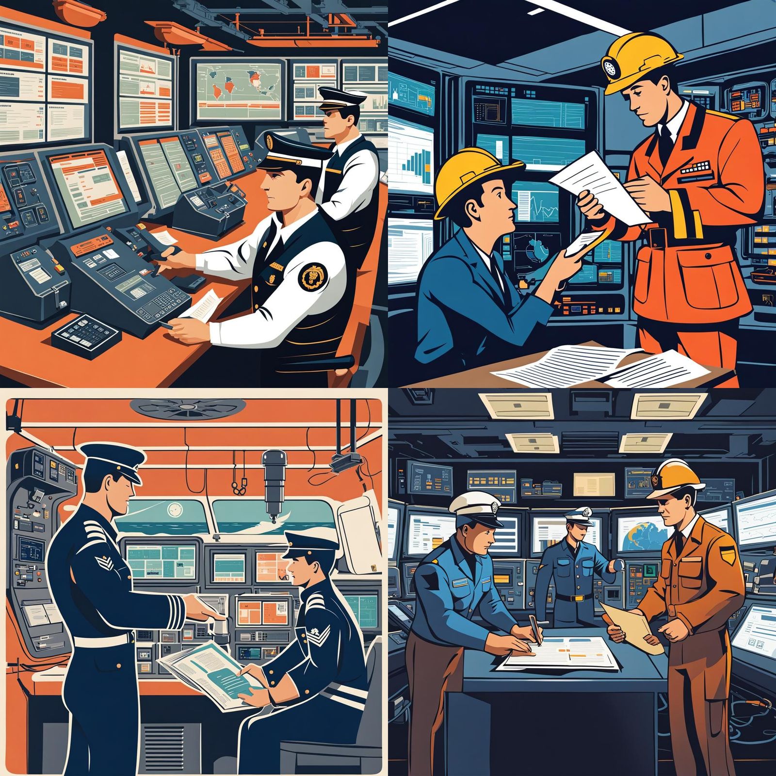 Ship Officer Controls Cargo Pump in Explainer Image