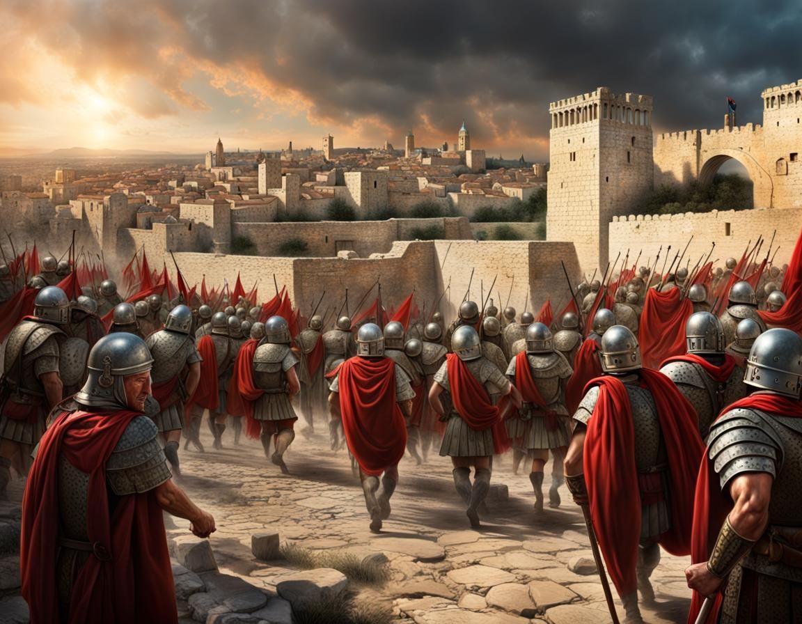 The Siege of Jerusalem by the Roman Army