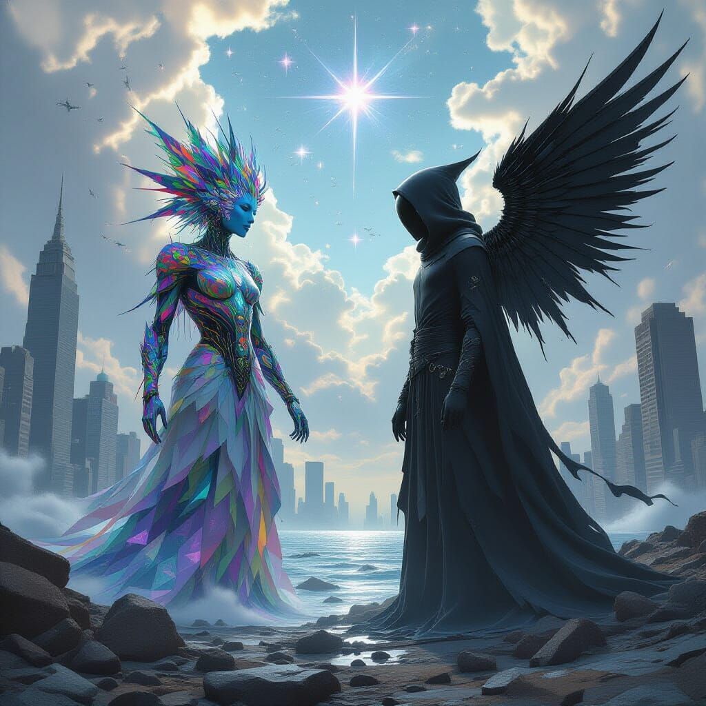 Futuristic Gods Clash in Shattered Dimensions