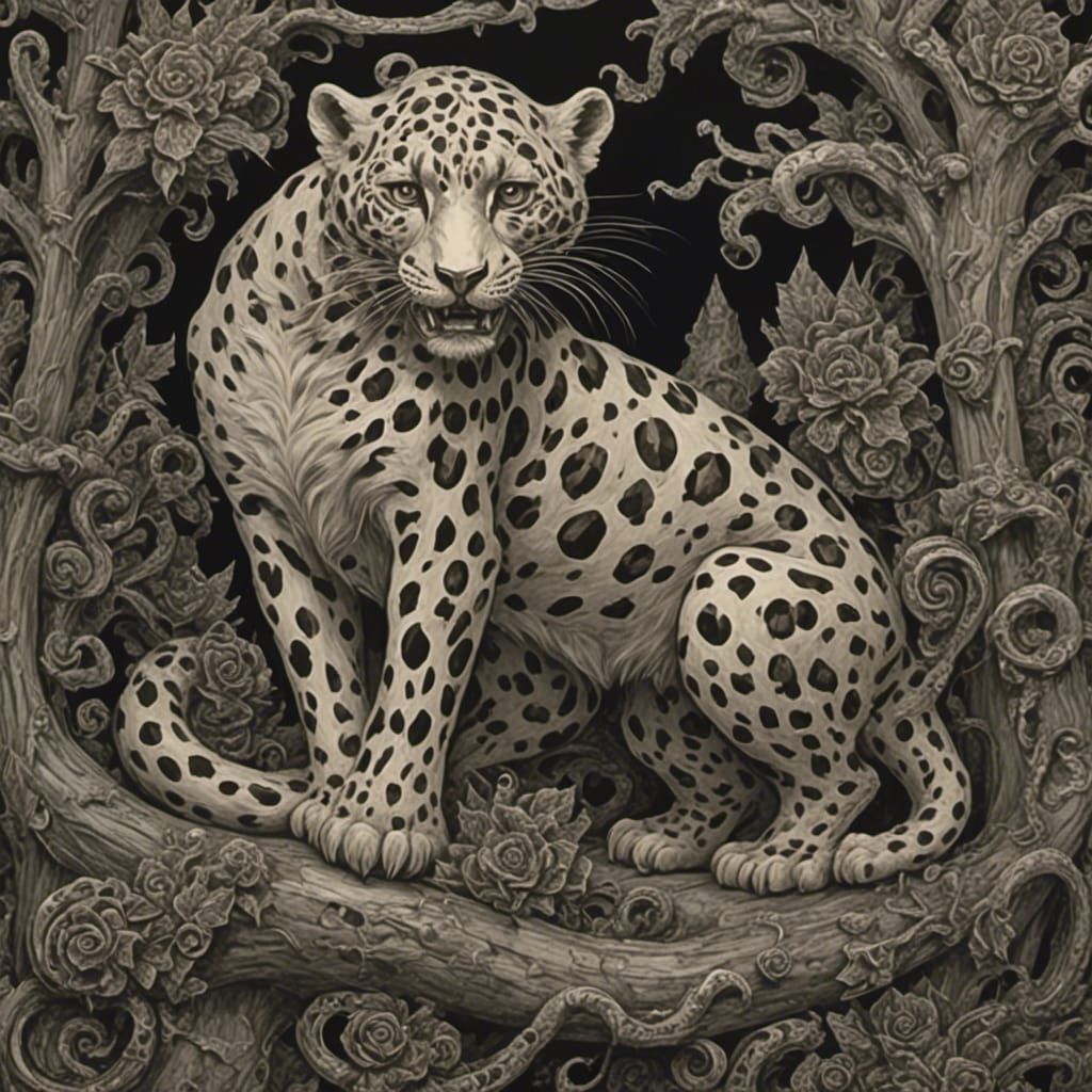AI Generated Image of a Leopard