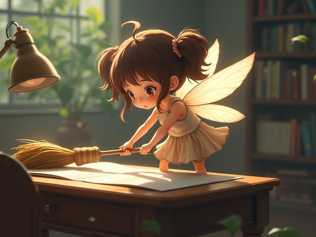 Pixie Housekeeping: Anime Style Digital Art