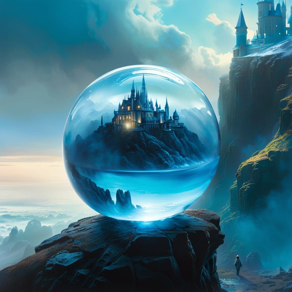 Castle in a glass sphere